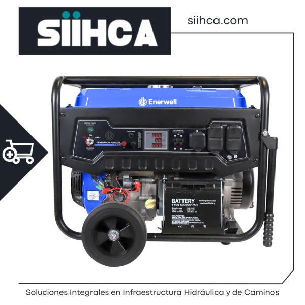 Generador Portátil a Gasolina ENERWELL G8000 - Imagen 2