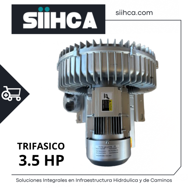 BLOWER REGENERATIVO AIREADOR 3.5 HP TRIFASICO MOD: BLOWER/ZY-B2550/TRI