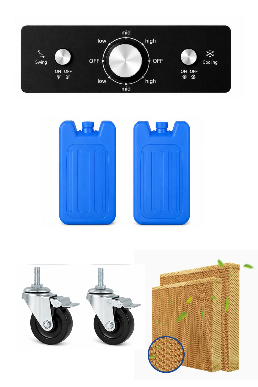 Enfriador de Aire Evaporativo Metálico LUVISA COOLERS YS-M1530 | Serie METAL | 23,000 m³/h | 110 L - Imagen 3