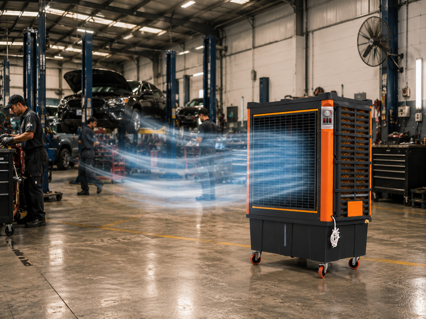 Enfriador de Aire Evaporativo Industrial LUVISA COOLERS CY-18000 | 18,000 m³/h | 150 Litros - Imagen 2