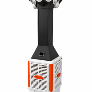 Torre 360° Cooler Evaporativo Portátil 8,000m3/h 120v, 750w